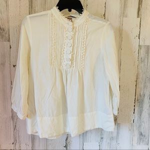 H&M ivory blouse. Size 6
